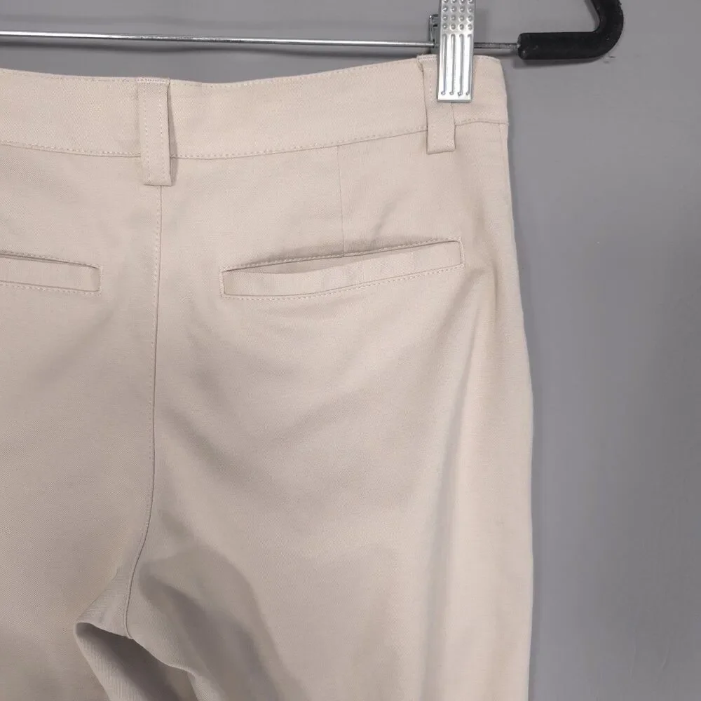 PGA TOUR Kids Boys Pants 10-12 Golf Beige Flats Front‎ Stretch Chino Casual